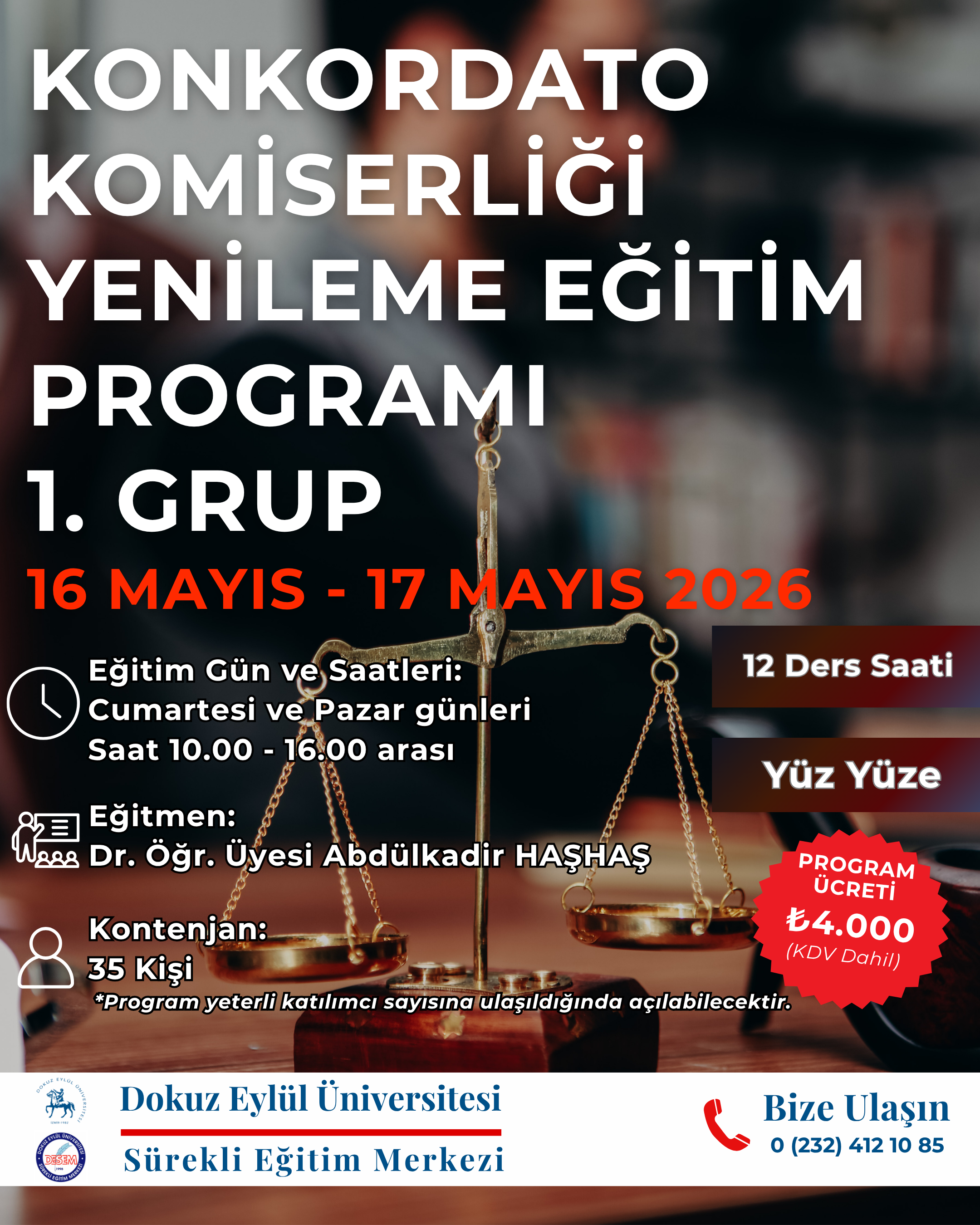TARİHLERİ BELİRLENECEK PROG.