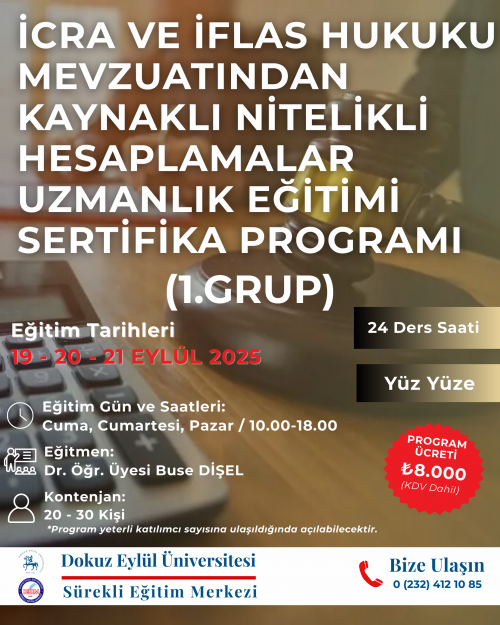 1.GRUP İcra Ve İflas Hukuku