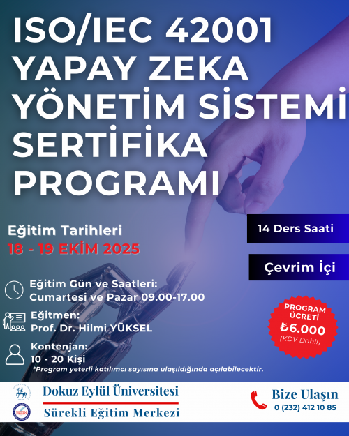 ISOIEC 42001 YAPAY ZEKA YÖNETİM SİSTEMİ SERTİFİKA PROGRAMI